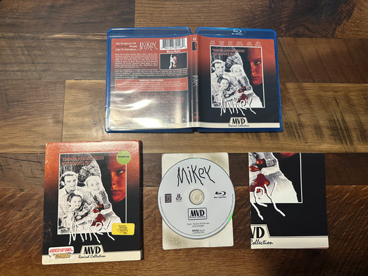 Mikey Blu ray-MVD Rewind-90’s Horror-Slipcover-Josie Bissett-