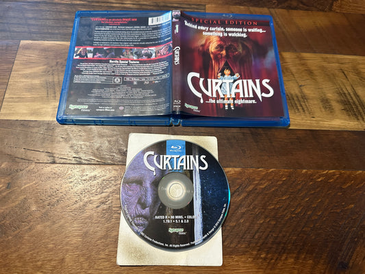 Curtains (Blu ray, Synapse Films, 80's Horror,Special Ed, Widescreen)