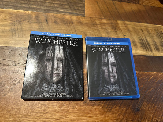 Winchester Blu ray/DVD-Lionsgate-Slipcover-NEW/Sealed