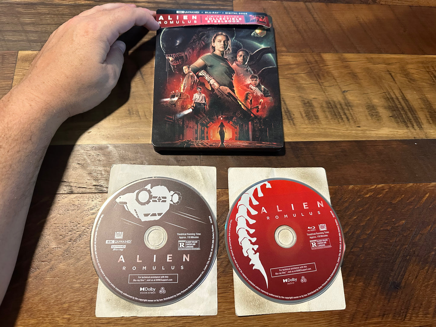 Alien Romulus 4K Ultra HD/Blu ray-20th Century Fox-2 Disc-No Digital