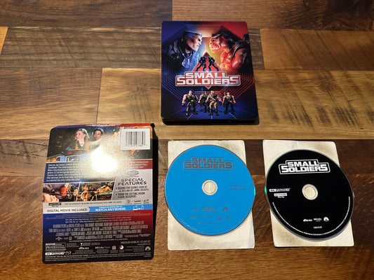 Small Soldiers (4K Ultra HD/Blu ray, Paramount, Slipcover, Steelbook, No Digital)