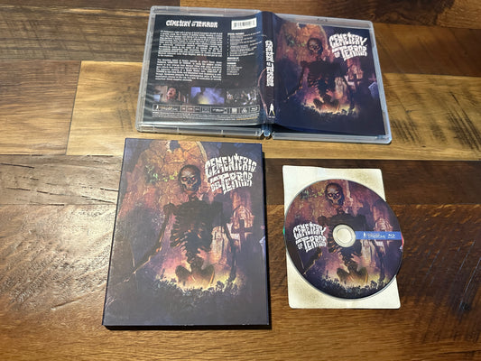 Cemetery of Terror Blu ray-Vinegar Syndrome-Slipcover-80’s Horror
