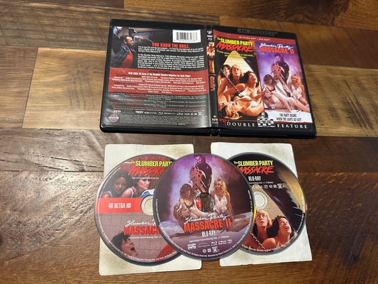The Slumber Party Massacre 1 & 2 4 Ultra HD/Blu ray-Scream Factory-3 Disc-