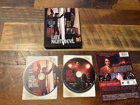 Late Night With The Devil 4K Ultra HD-Steelbook-Shudder Horror-No Digital-