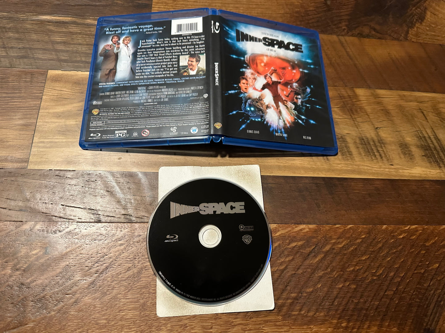 Innerspace Blu ray-Warner Bros-Stephen Spielberg 80’s Classic-