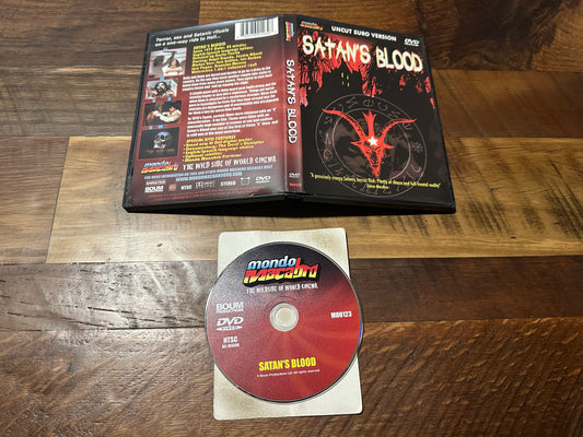 Satan’s Blood (DVD, Mondo Macabro, 70’s Horror Classic, Widescreen)