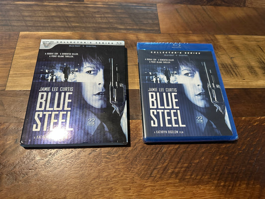 Blue Steel (Blu ray, Vestron Video, Slipcover, Collector’s Series, 90’s Classic, NEW)