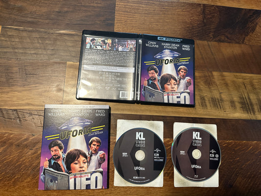 UFOria (4K Ultra HD/Blu ray, Kino Lorber, Slipcover, 80’s Classic, 2 Disc)