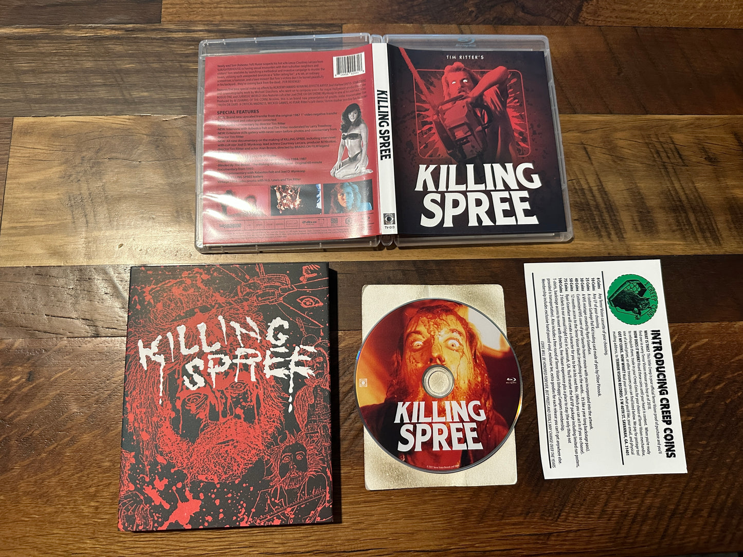 Killing Spree (Blu ray, Terror Vision, Slipcover, Tim Ritter 80’s Horror)