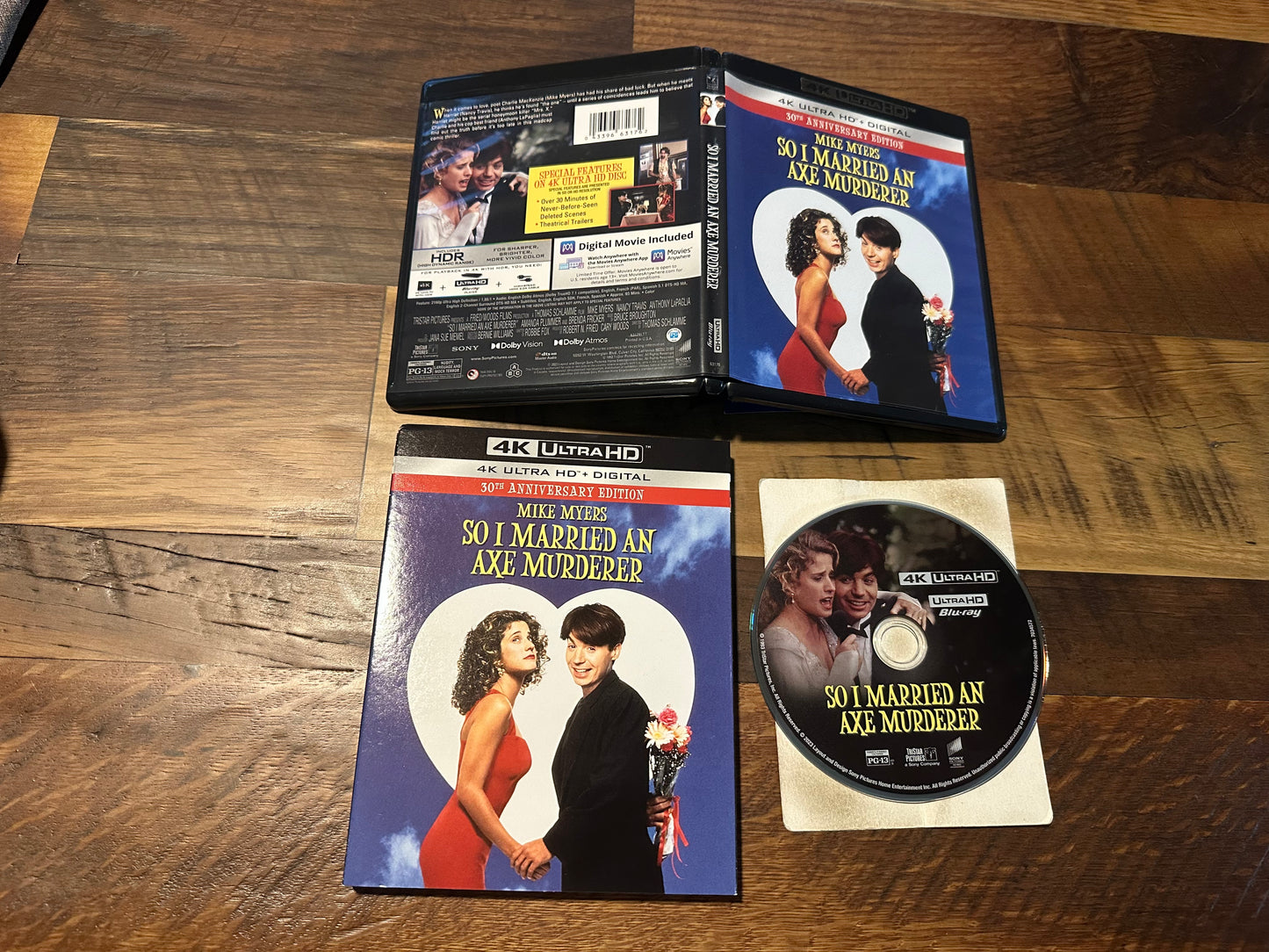 So I Married An Axe Murderer 4K Ultra HD-Sony-Rare Slipcover-No Digital