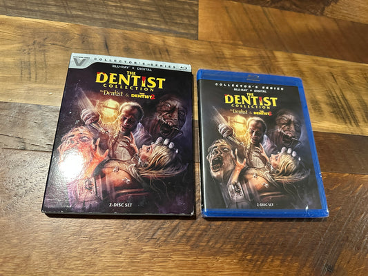 The Dentist Collection (Blu-ray, Vestron Video, Slipcover, Collector's, NEW)