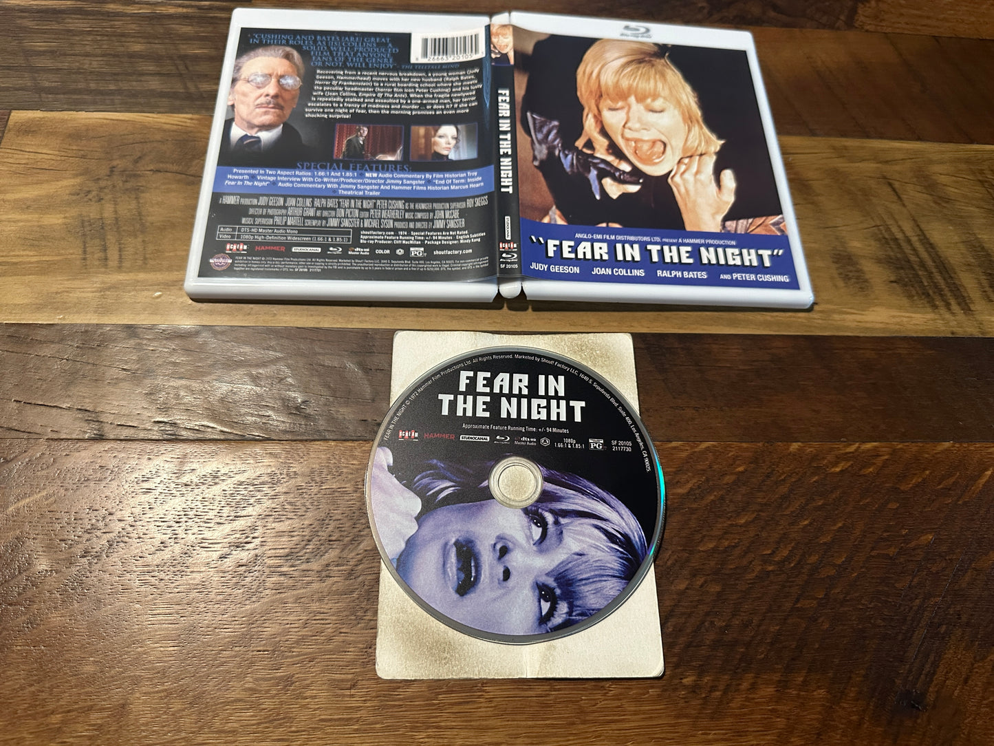 Fear In The Night (Blu ray, Scream Factory, 70’s Horror Classic, Widescreen)