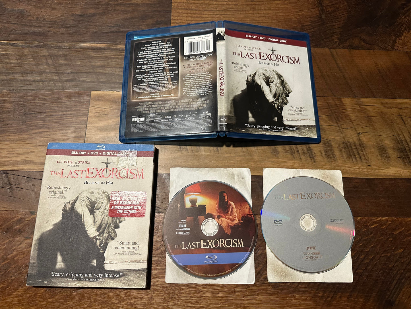 The Last Exorcism Blu ray/DVD-Lionsgate-2010 Horror-No Digital