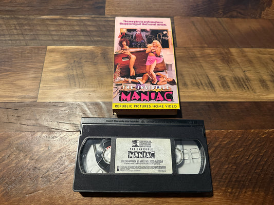 The Invisible Maniac VHS-Republic Pictures Home Video-Slipcase