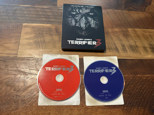 Terrifier 3 (4K Ultra HD/Blu ray, Damien Leone’s Classic, Steelbook, No Dig)