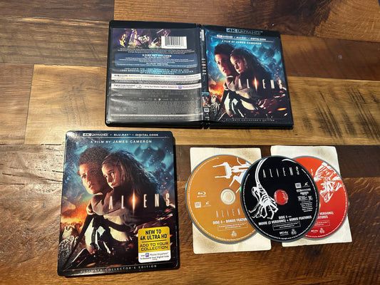 Aliens (4K Ultra HD/Blu ray, James Cameron, Slipcover, 3 Disc, No Digital)