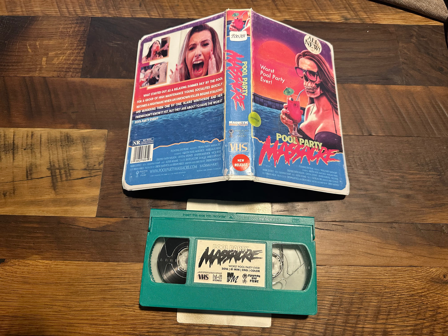 Pool Party Massacre VHS-Floating Eye Films-Clamshell-Green Tape-
