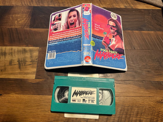 Pool Party Massacre VHS-Floating Eye Films-Clamshell-Green Tape-