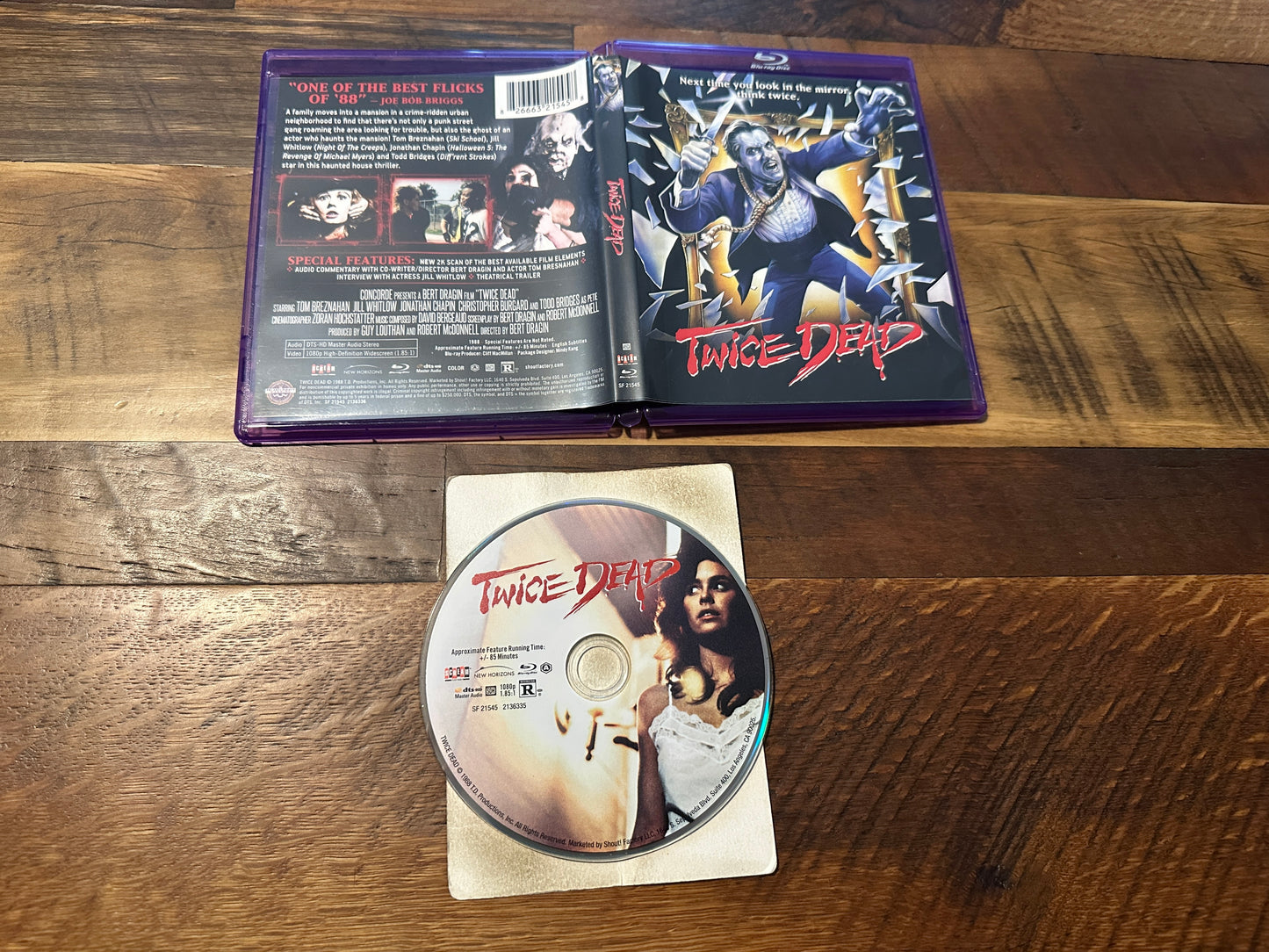 Twice Dead (Blu ray, Scream Factory, 80’s Horror Classic, Widescreen)