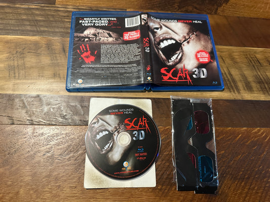 Scar 2D & 3D (Blu ray, Phase 4 Films, Two Pairs of 3D Glasses, Horror)