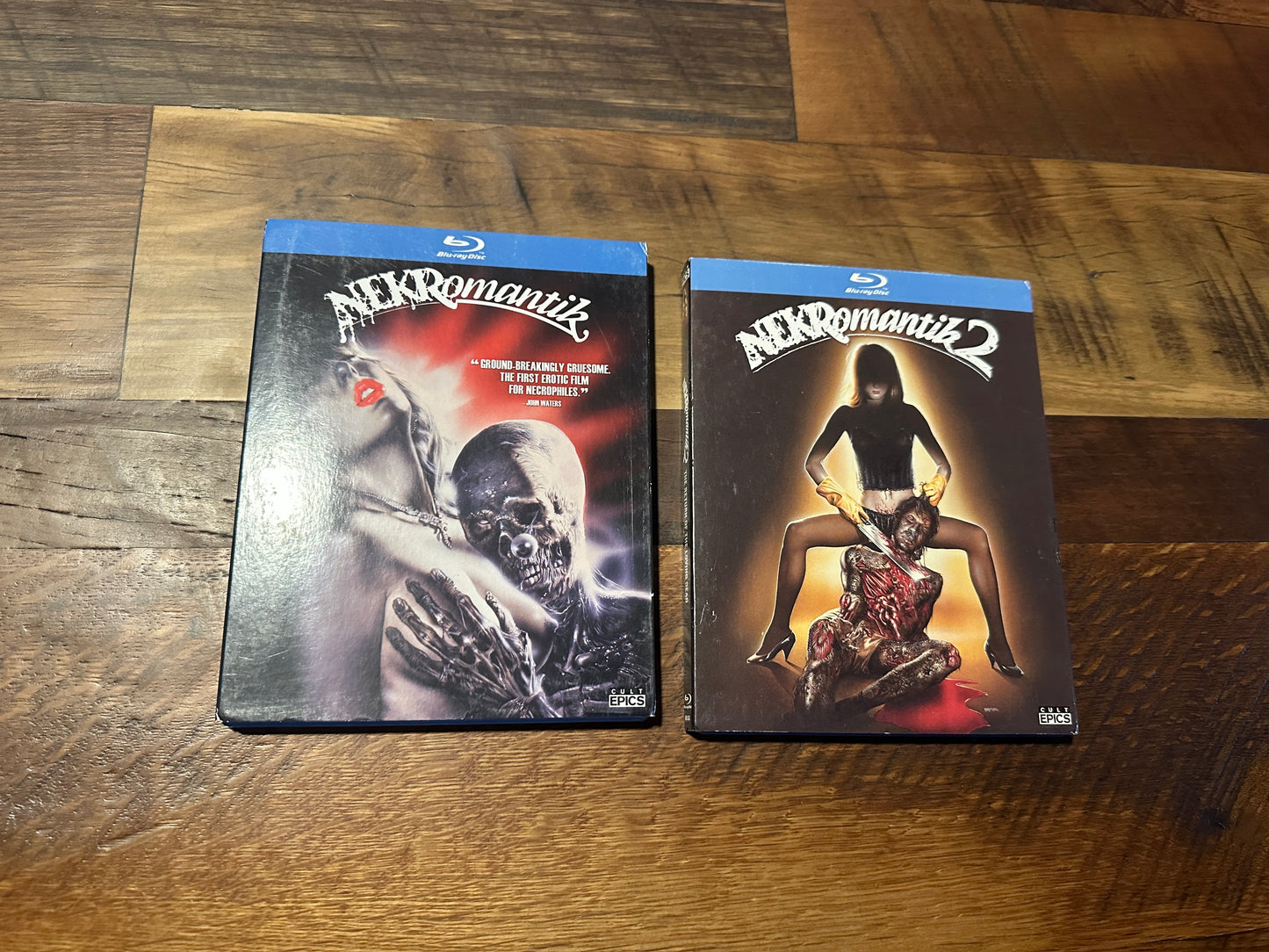 Nekromantik 1 & 2 (Blu ray, Cult Epics, 90’s Disturbing Horror, Slipcover)