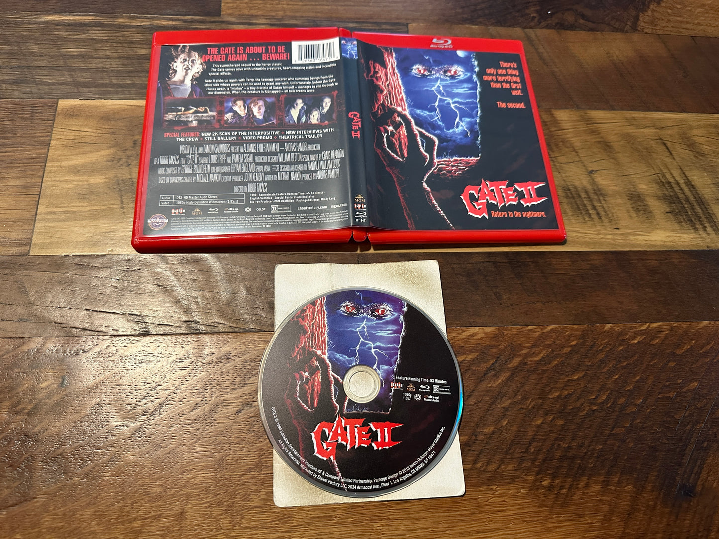 Gate II (Blu ray, Scream Factory, 90’s Horror Classic, Widescreen)