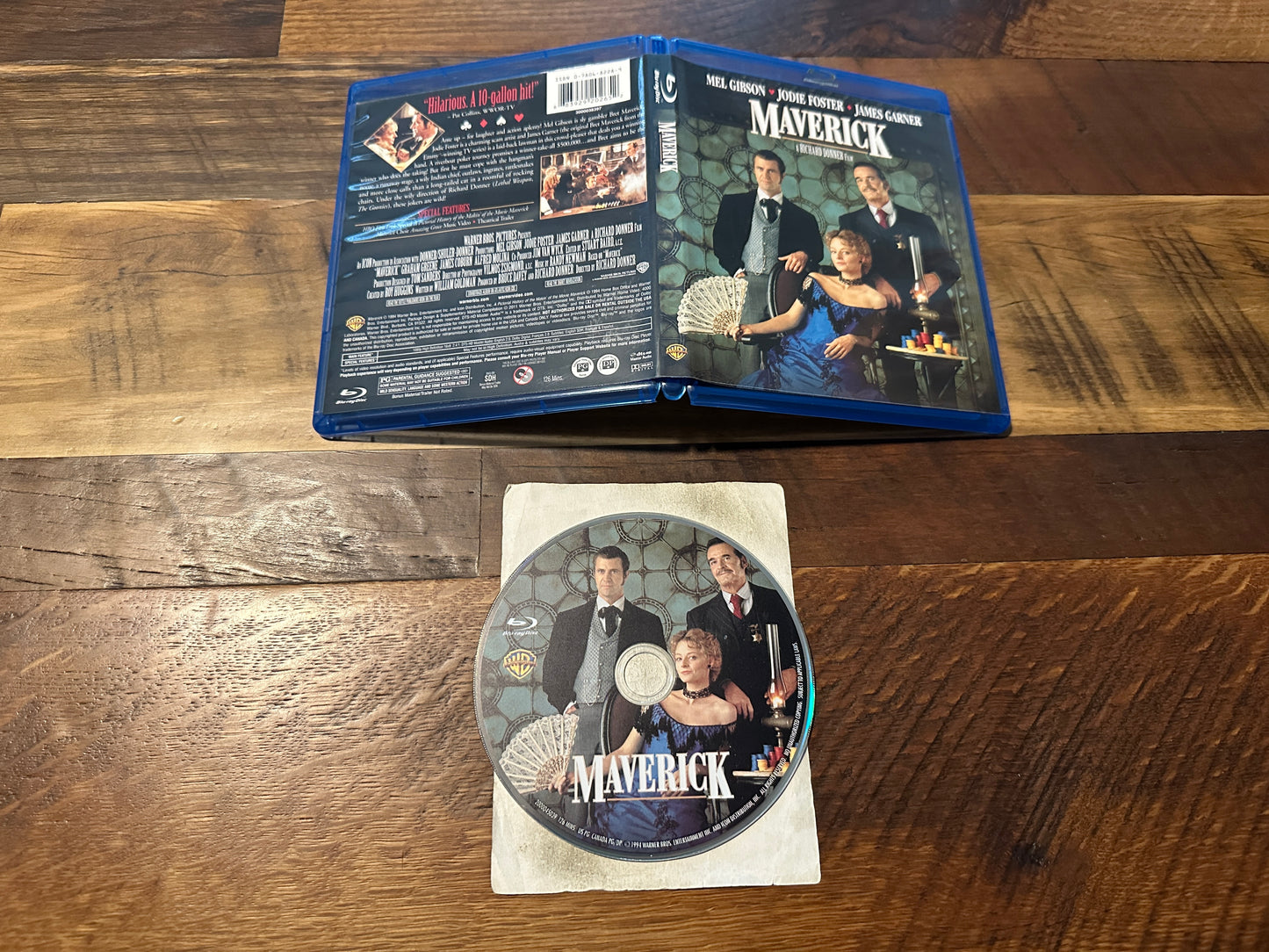 Maverick (Blu ray, Warner Bros, 90’s Mel Gibson Classic, Widescreen)