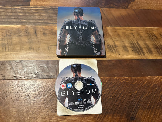 Elysium Blu ray, Steelbook, Sony Pictures, Import, Region Free, No Digital)