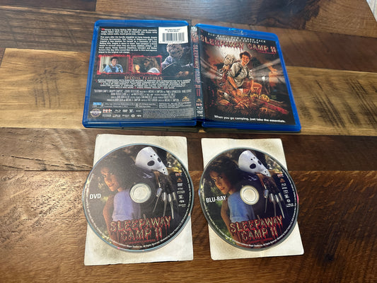 Sleepaway Camp II (2) Blu ray/DVD-Scream Factory-Collector’s Ed-OOP