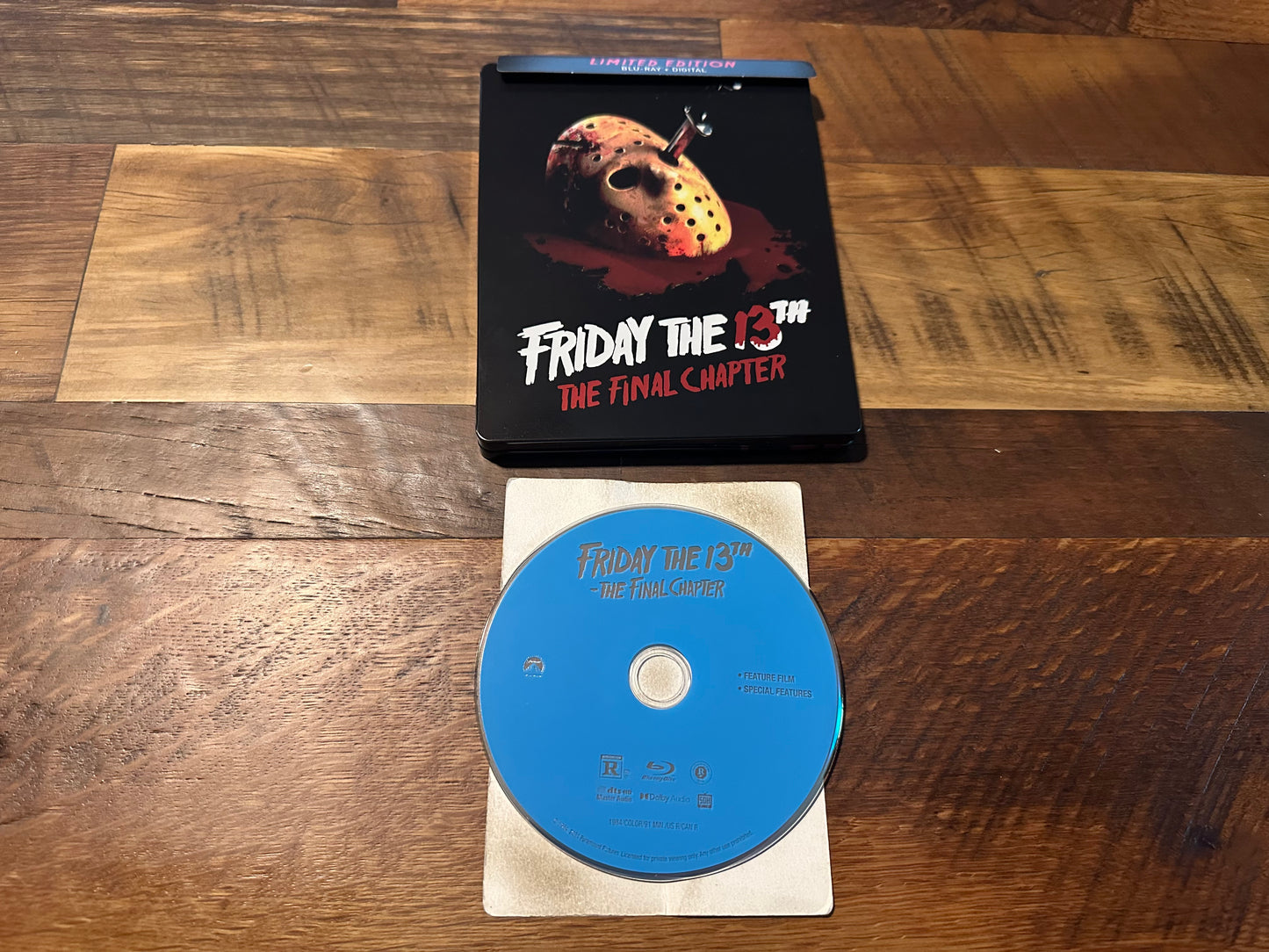 Friday The 13th The Final Chapter Blu ray-Limited Edition-Steelbook-No Digital
