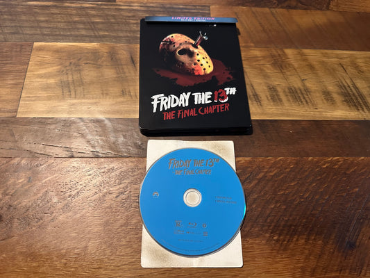 Friday The 13th The Final Chapter Blu ray-Limited Edition-Steelbook-No Digital