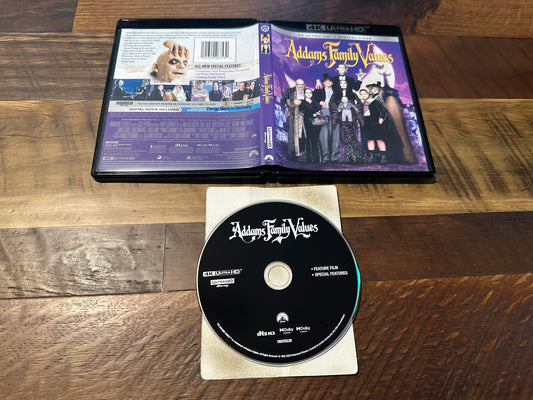 Addams Family Values 4K Ultra HD-Paramount-Slipcover-No Digital-
