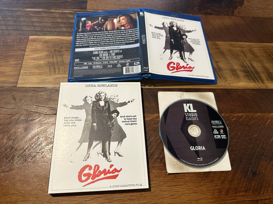 Gloria (Blu ray, Kino Lorber, 80’s Gena Rowlands, Slipcover)