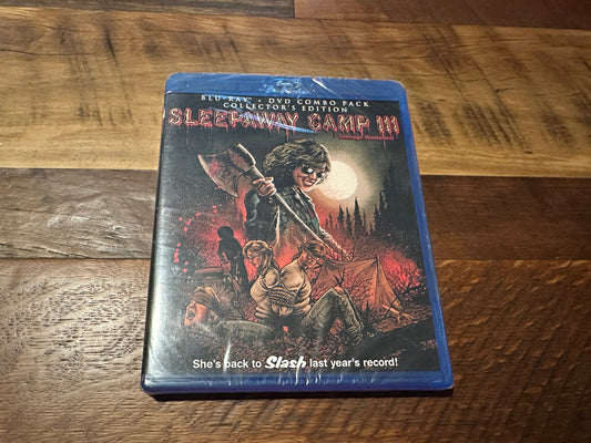 Sleepaway Camp III (3) (Blu ray/DVD, Scream Factory, Collector’s Ed, NEW)