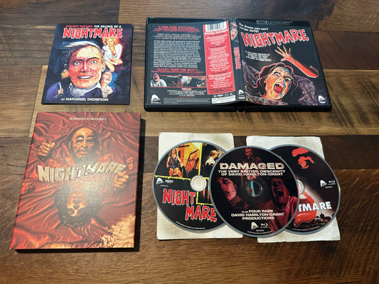 Nightmare 4K Ultra HD*Severin Films*Slipcover*3 Disc*80's Classic Horror*