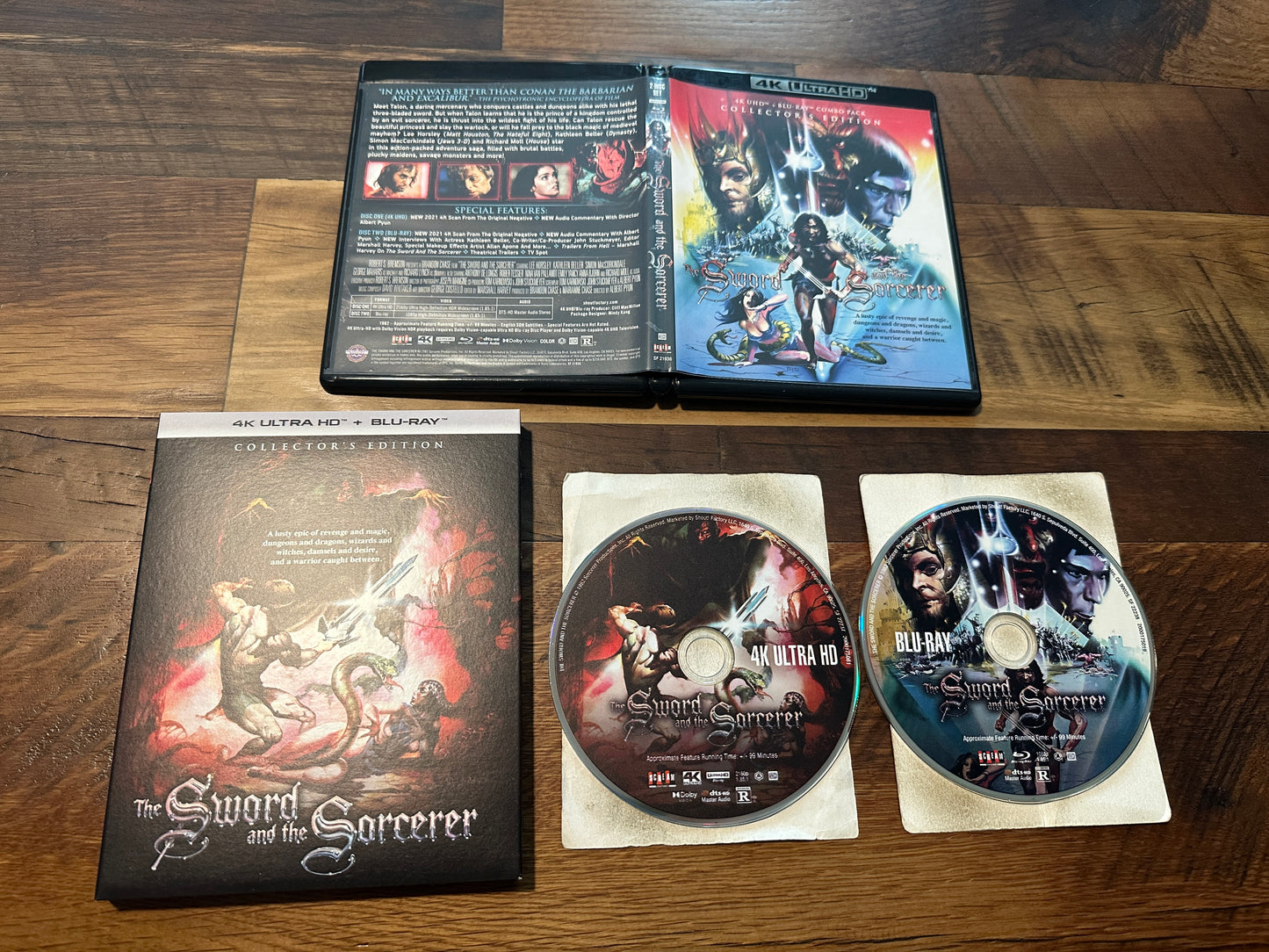 The Sword and the Sorcerer (4K Ultra HD/Blu ray, Scream Factory, Slipcover)