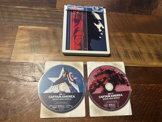 Captain America Brace New World 4K Ultra HD/Blu ray-Steelbook-No Digital