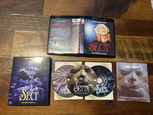 The Sect (4K Ultra HD/Blu ray/CD, Severin Films, 3 Disc, Slipcover)