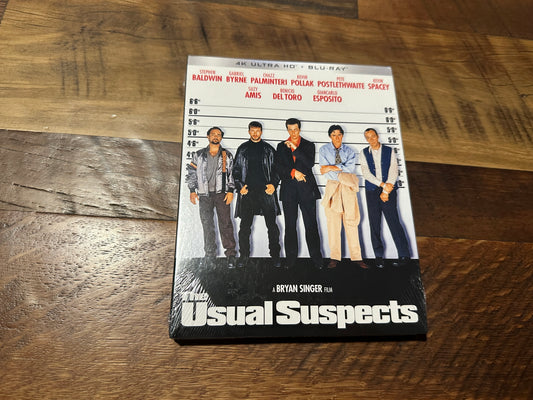 The Usual Suspects (4K Ultra HD/Blu ray, Slipcover, Kino Lorber, NEW)