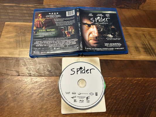 Spider Blu ray-Sony Pictures-David Cronenberg Classic-Widescreen