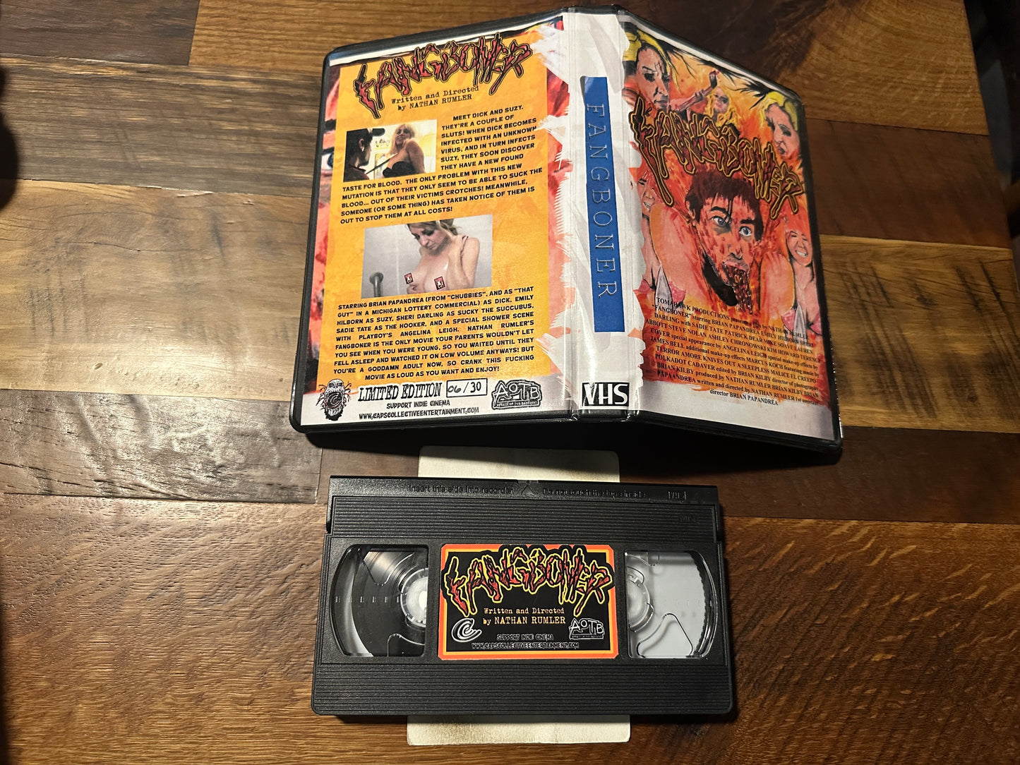 Fangboner (VHS, Clamshell, Limited Edition ONLY 30 Made, AOTB Release)