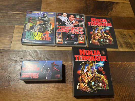 Ninja Terminator Blu ray, Neon Eagle Video-Boxset, OOP/Rare, Limited Edition)