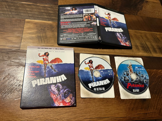 Piranha (4K Ultra HD/Blu ray, Scream Factory, Collector’s Ed, Slipcover)