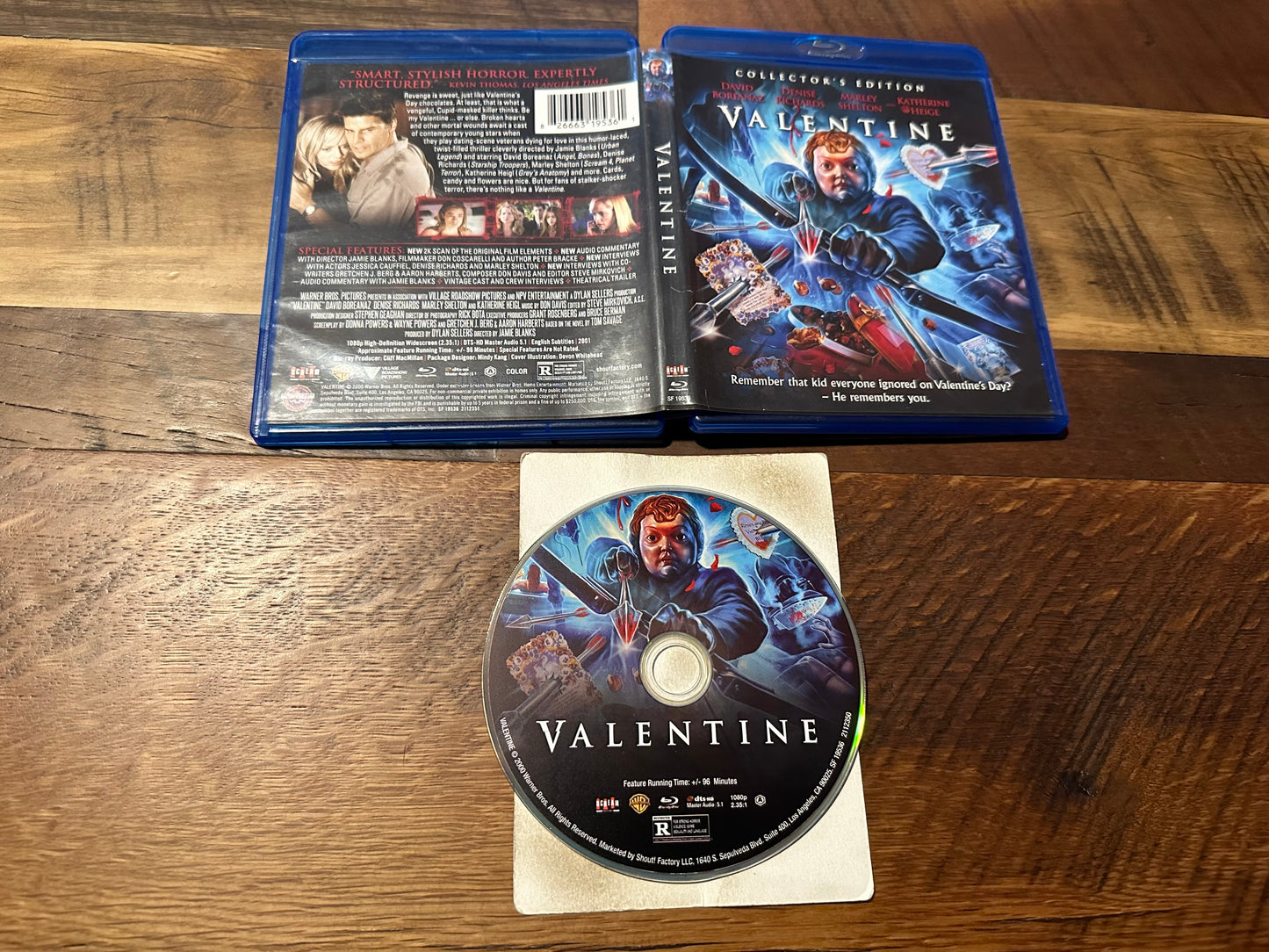 Valentine Blu ray-Scream Factory-Collector’s Edition-2001 Horror-