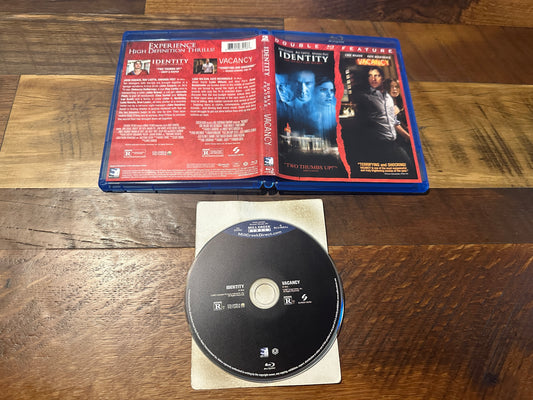 Identity & Vacancy Blu ray-Mill Creek Entertainment-Double Feature-