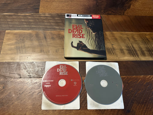 Evil Dead Rise 4K Ultra HD/Blu ray-Beat Buy Excl-Steelbook-2 Disc
