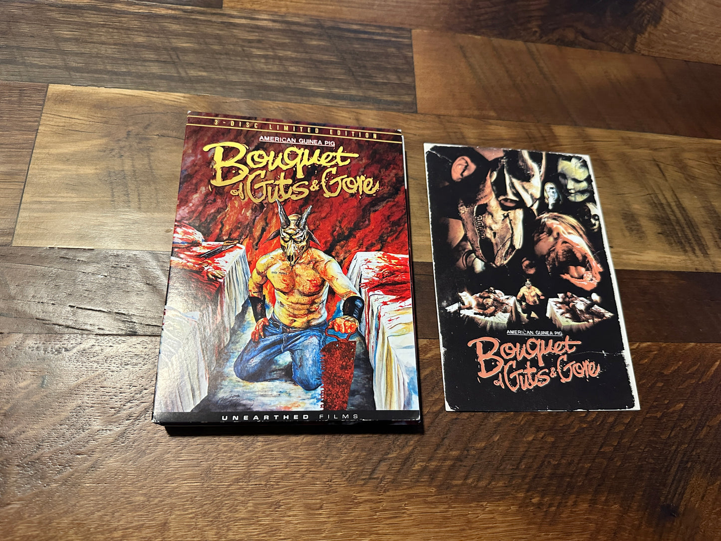 American Guinea Pig Bouquet Of Guts & Gore Blu ray-3 Disc Limited Edition-
