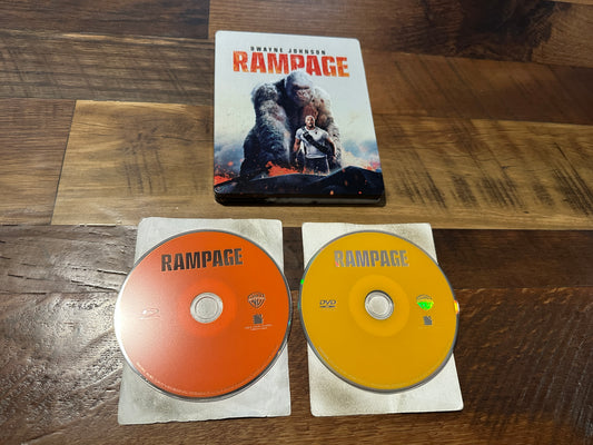 Rampage (Blu ray, Steelbook, Best But Exclusive, Warner Bros, No Digital)