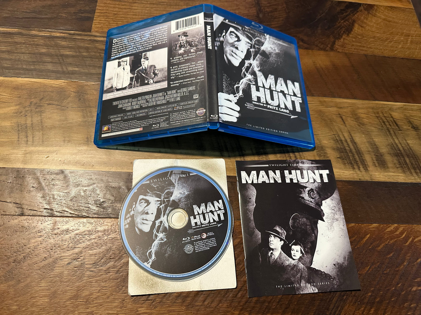 Man Hunt Blu ray-Twlight Time-Limited Edition-3000 Made-OOP-