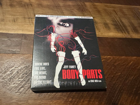 Body Parts (4K Ultra HD, Kino Lorber, Slipcover, 90’s Classic Horror, NEW)